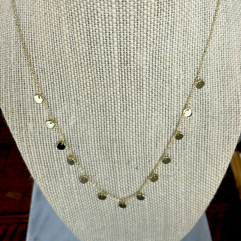 Gold Disc Necklace